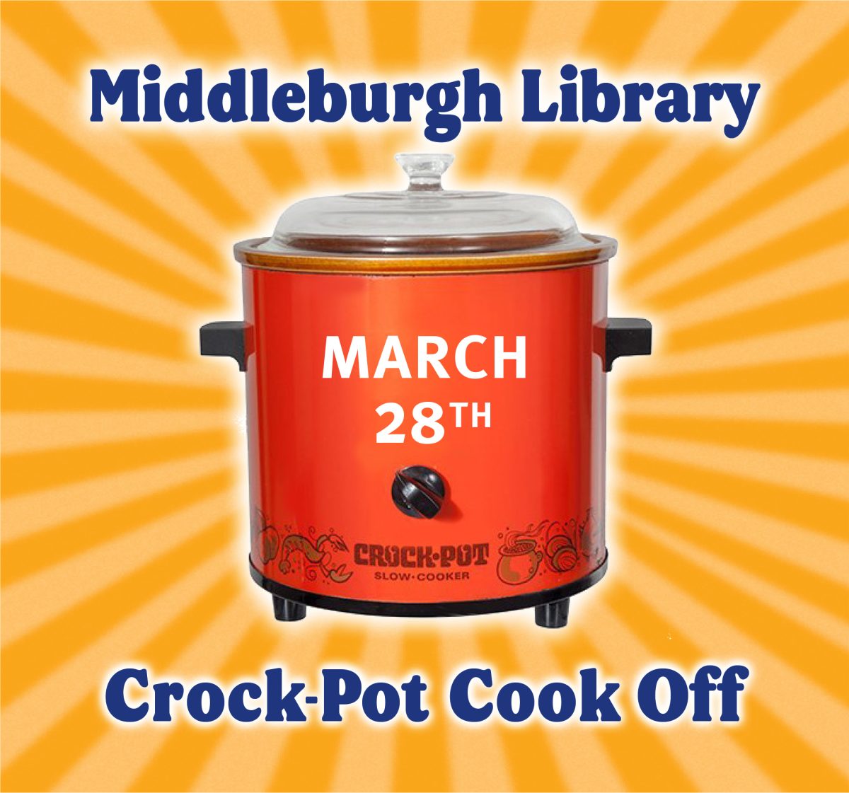 Middleburgh Library Hosting Crockpot Cook-Off March 28