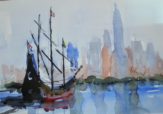 LONGYEAR GALLERY: “INTRODUCING NEW MEMBER RAY CURRAN: ‘THE WATERFRONT IN WATERCOLOR’” AND “MEMBERS’ SPRING GROUP SHOW”