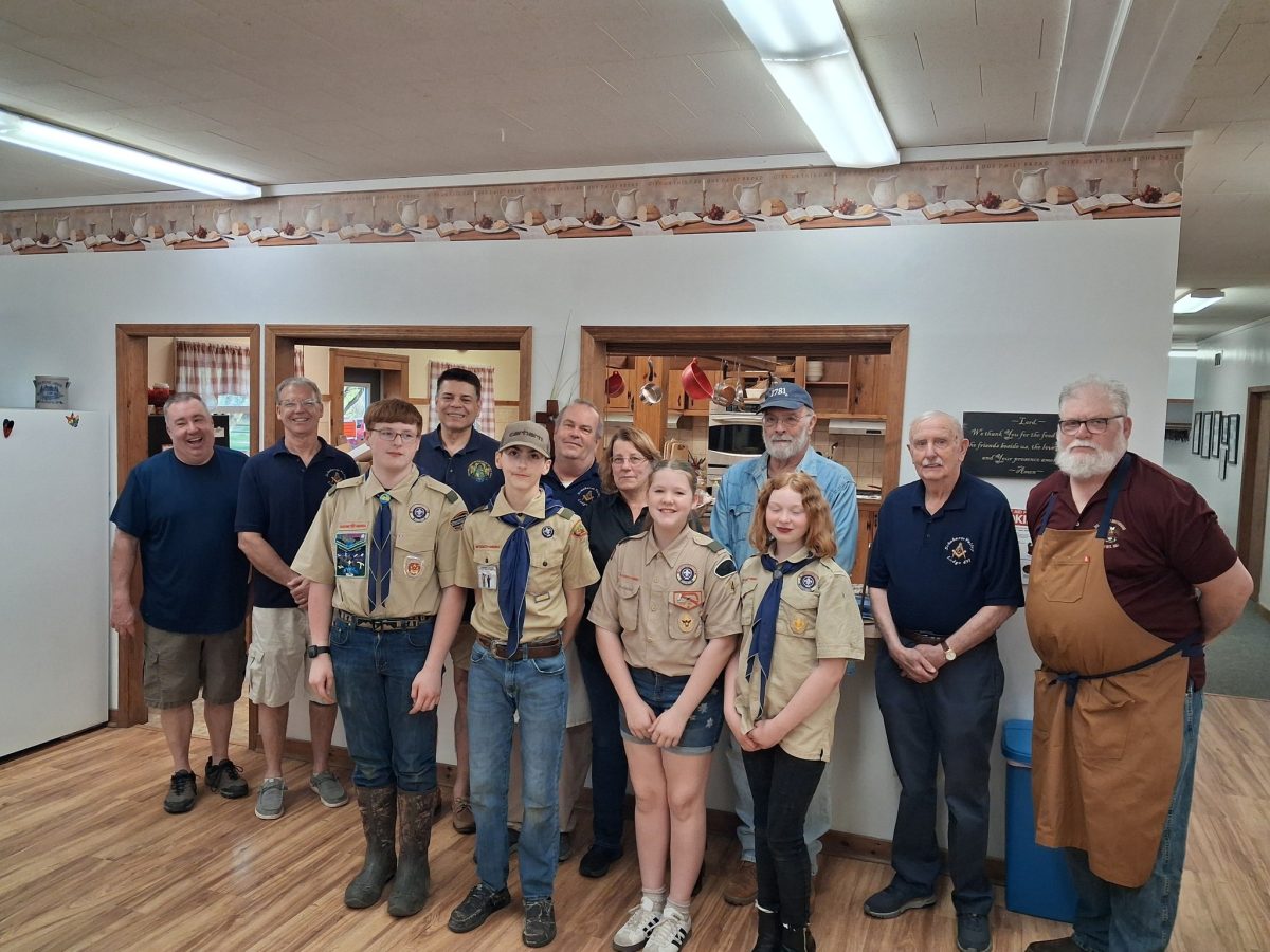 Masons Aid Food Pantry with Pancake Dinner