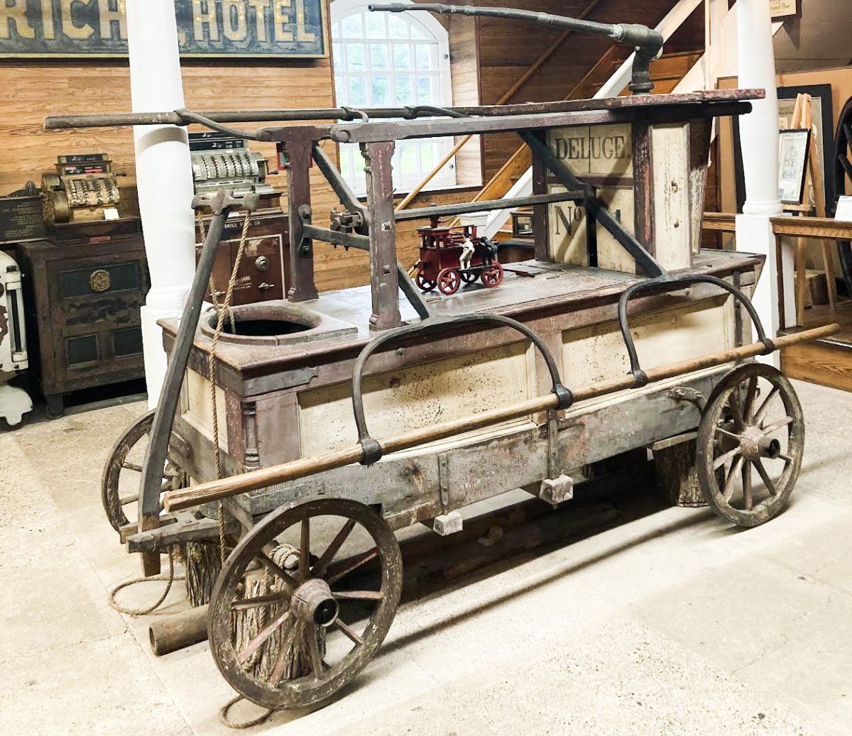 History at the Old Stone Fort - 18th Century Fire Engine