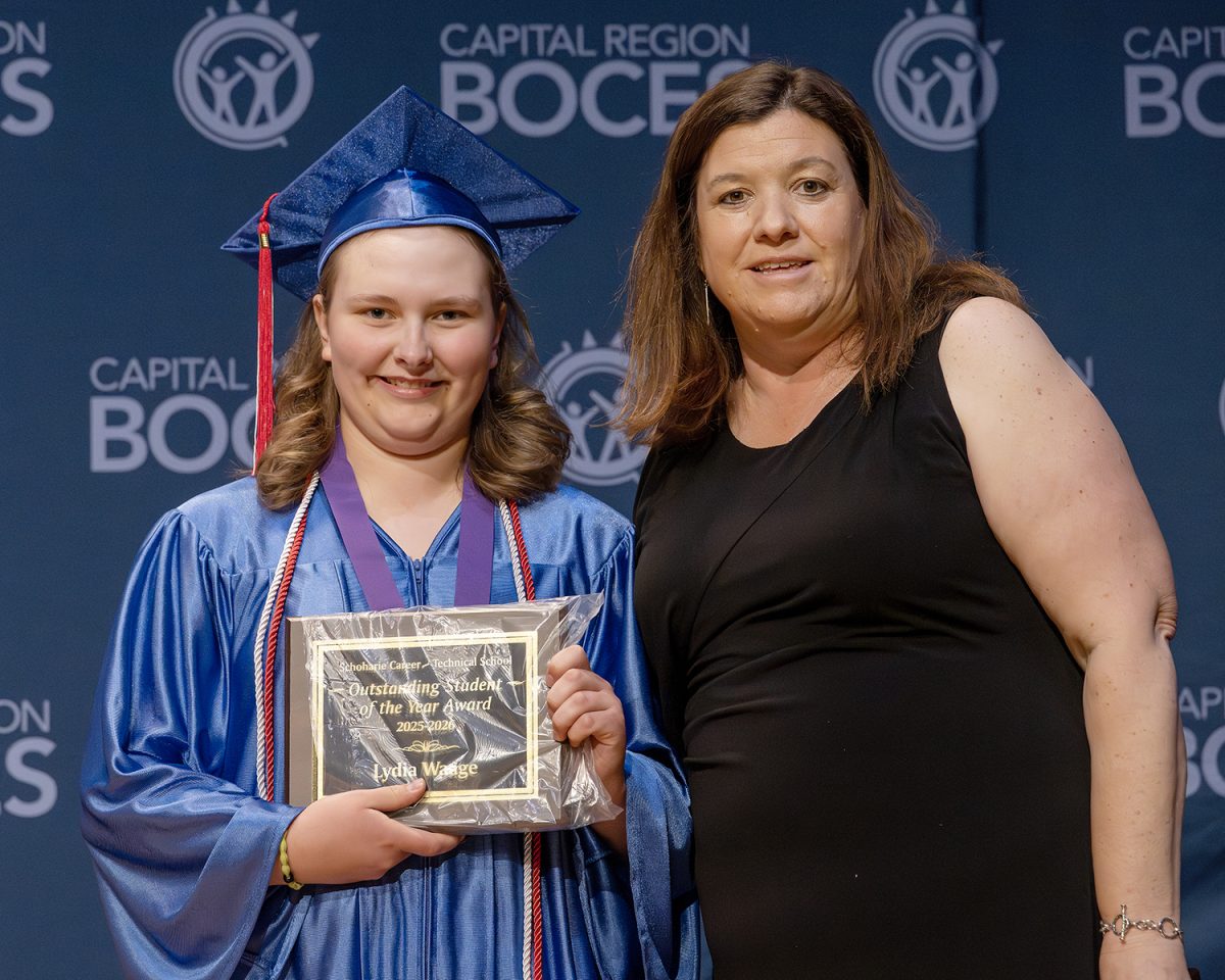 CRCS’s Waage Honored as a Top Student at BOCES