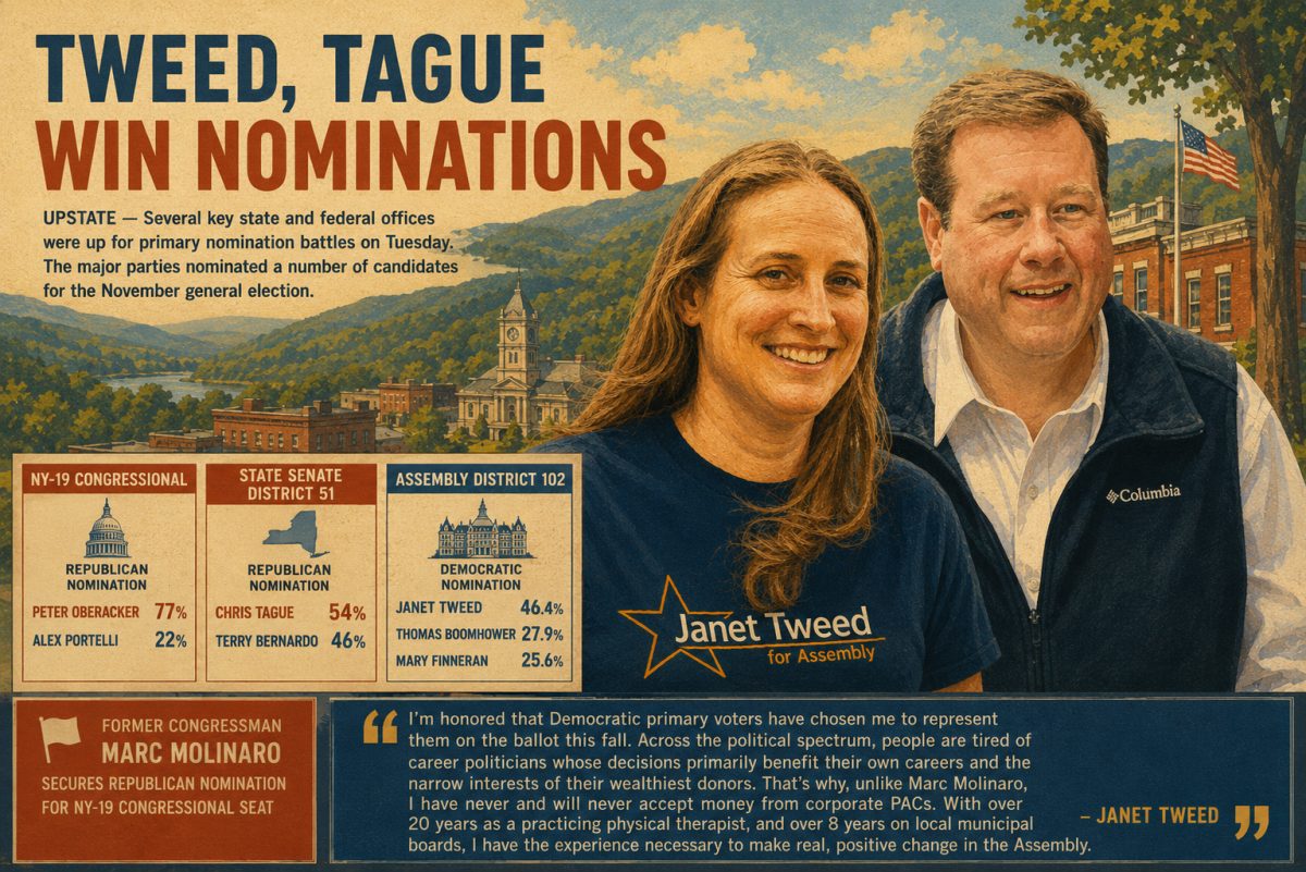Tweed, Tague Win Nominations