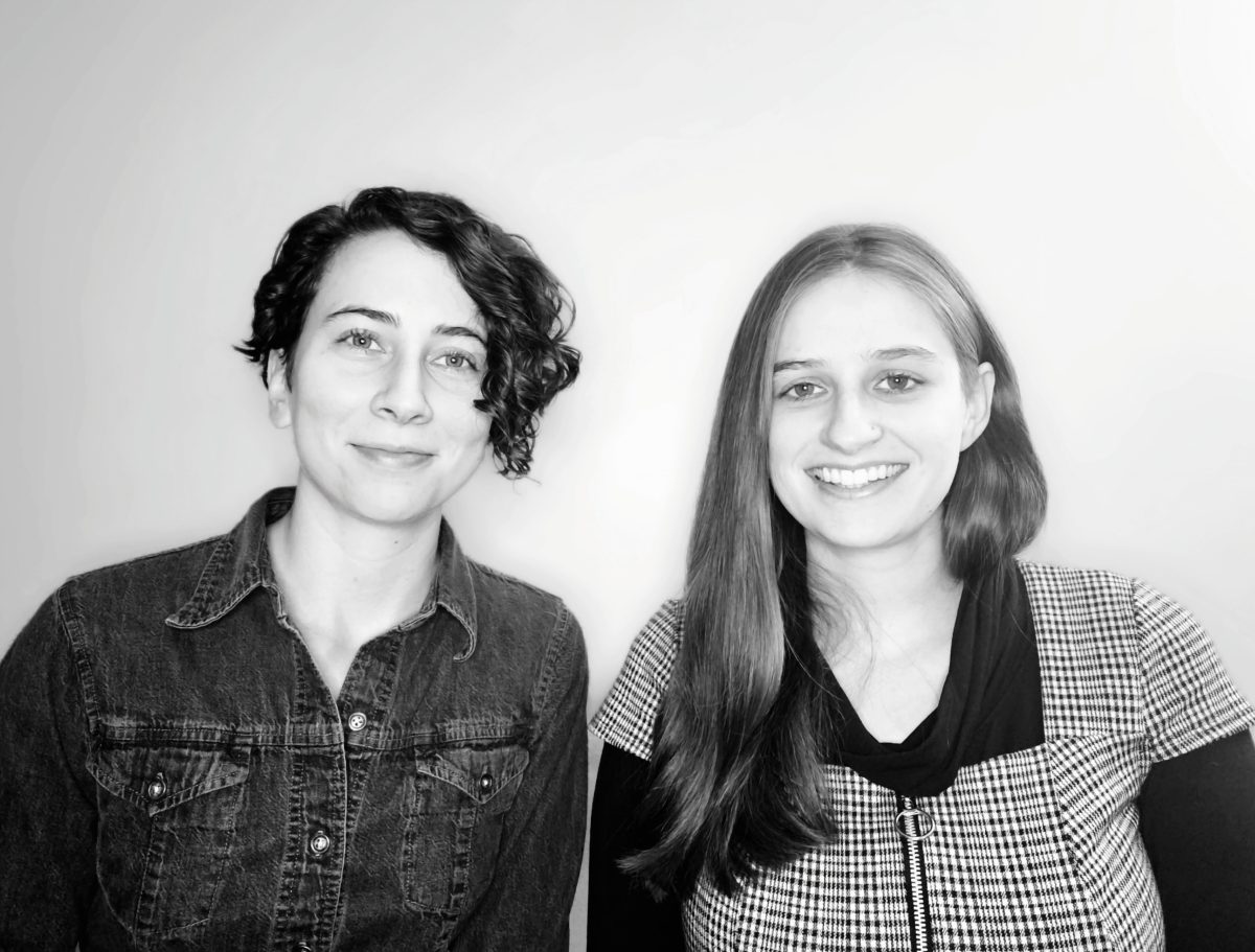Authors Niamh and Rebecca Schmid