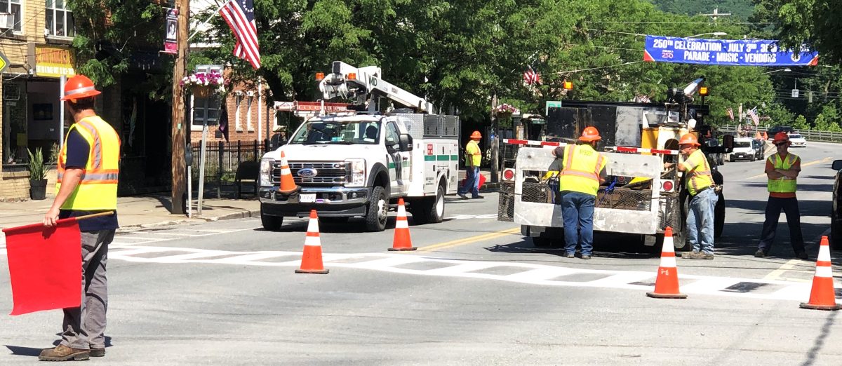 Newly Painted Crosswalk in Middleburgh