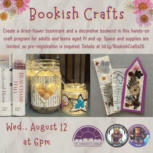Bookish Craft Night at the Cobleskill Library