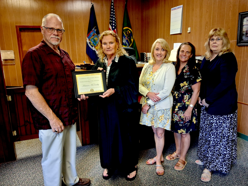 Judge McCarthy Honored by Magistrates Association