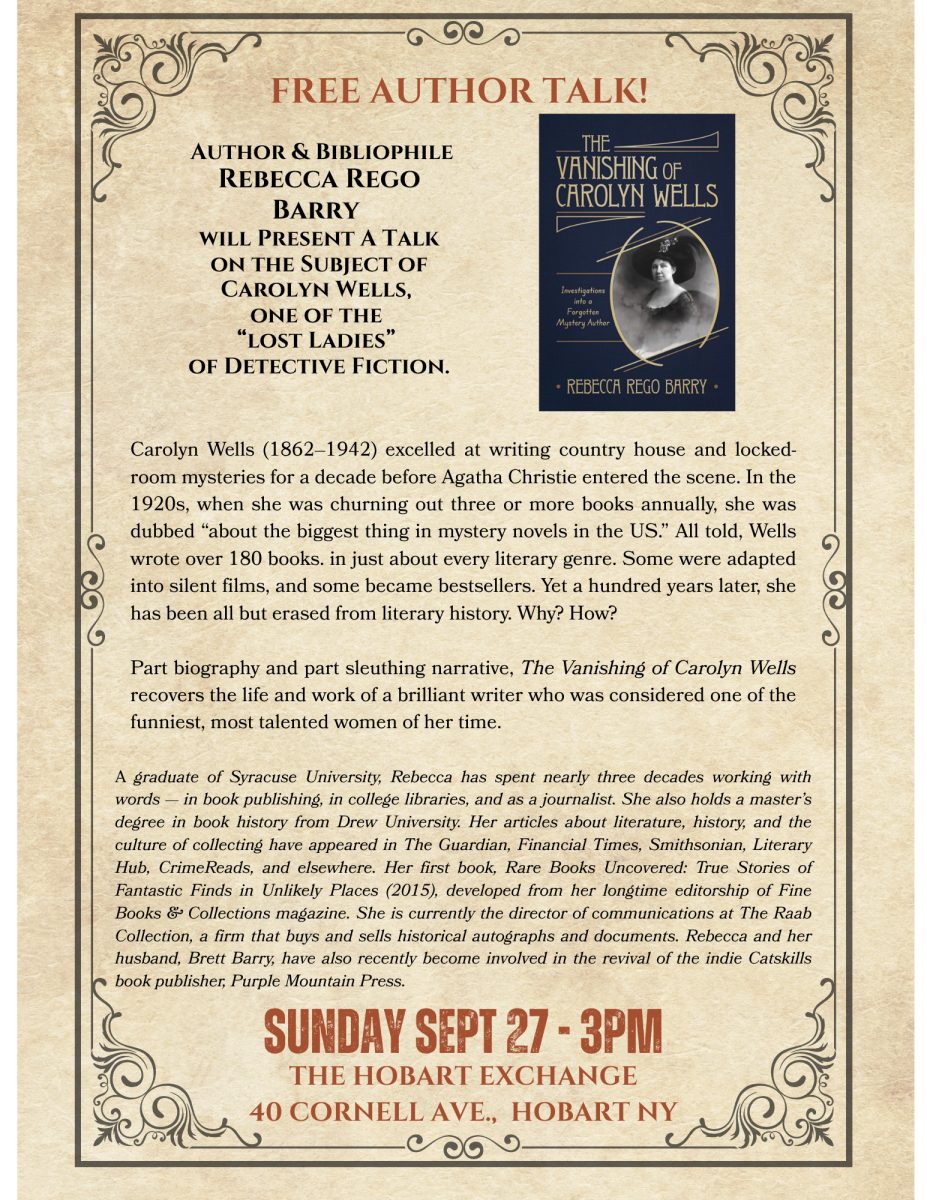 Rebecca Rego Barry to Speak at The Hobart Exchange on 9/27/26.