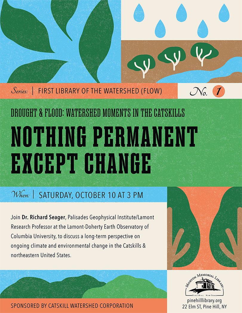 Morton Memorial Library at Pine Hill Announces Drought and Flood: Watershed Moments in the Catskills