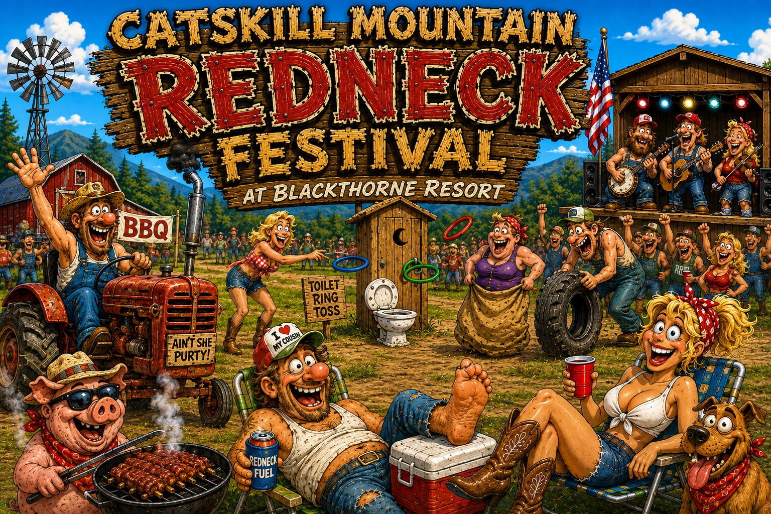 At The Blackthorne Resorts Redneck Festival, Everybody's a Redneck for a Day!