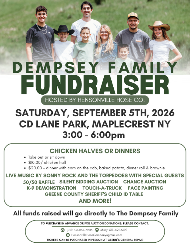 Dempsey Family Fundraiser to Bring Community Together Saturday in Maplecrest