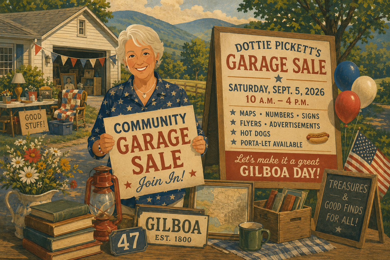 Help to Plan Gilboa Garage Sale