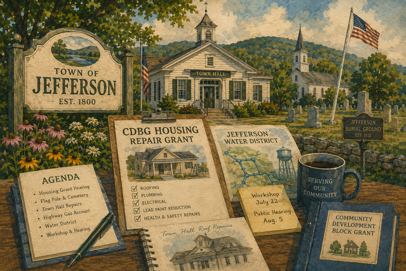 Jefferson Holds Hearing on CDBG Housing Repair Grant, Schedules Hearing for Water District