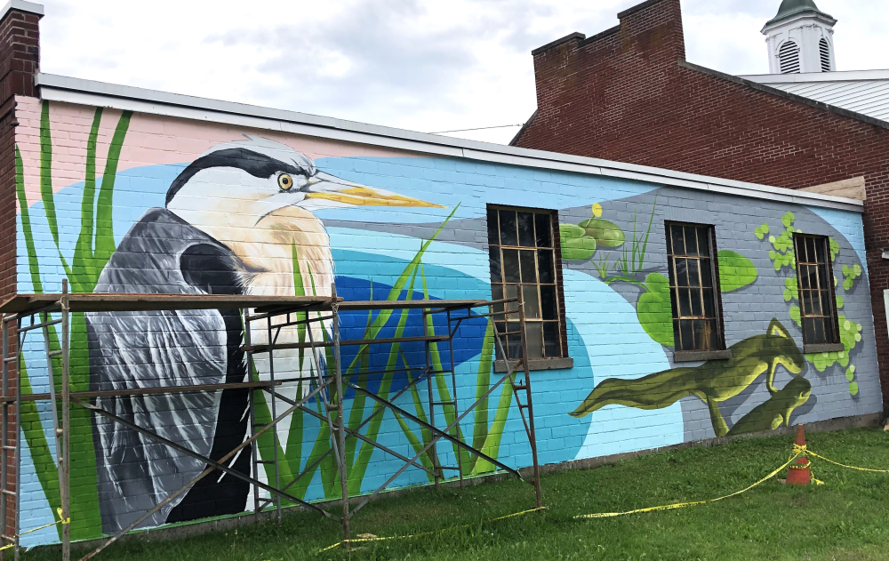 New Mural Brightens Former Bus Garage at MCS