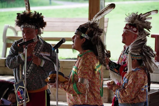 Social Dancers: Allegany River Indian Dancers at Iroquois Museum Aug. 22