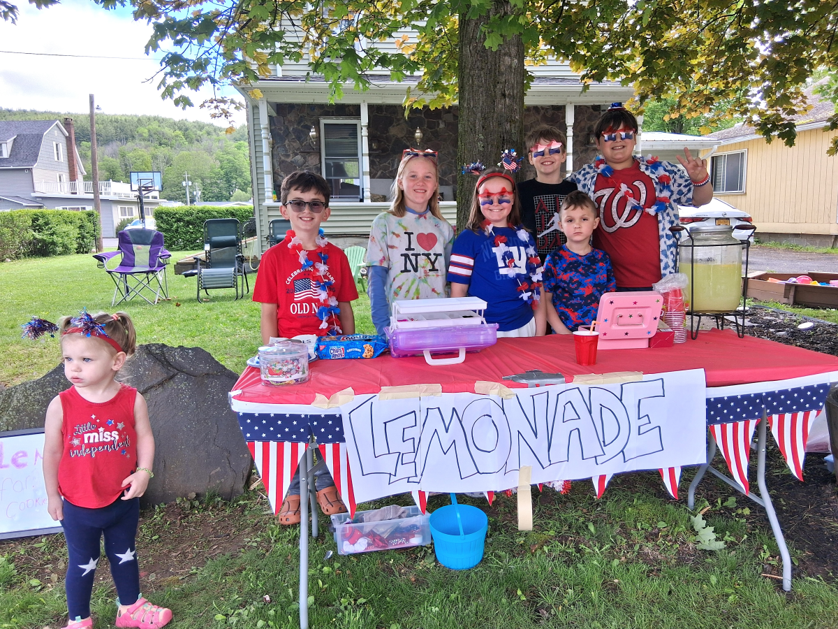 Sutton family lemonade stand